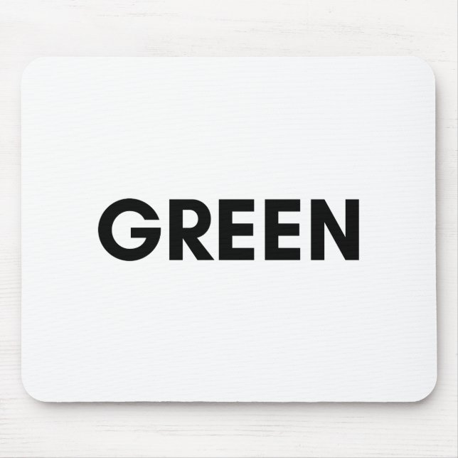 Alfombrilla De Ratón verde (Frente)