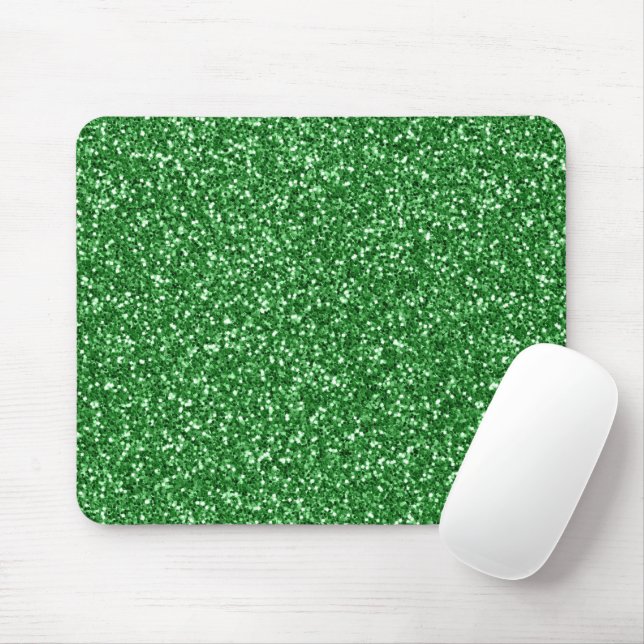 Alfombrilla De Ratón Verde Brillo Brillante (Con ratón)