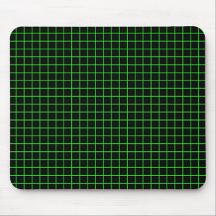 Alfombrilla De Ratón verde de cuadrícula