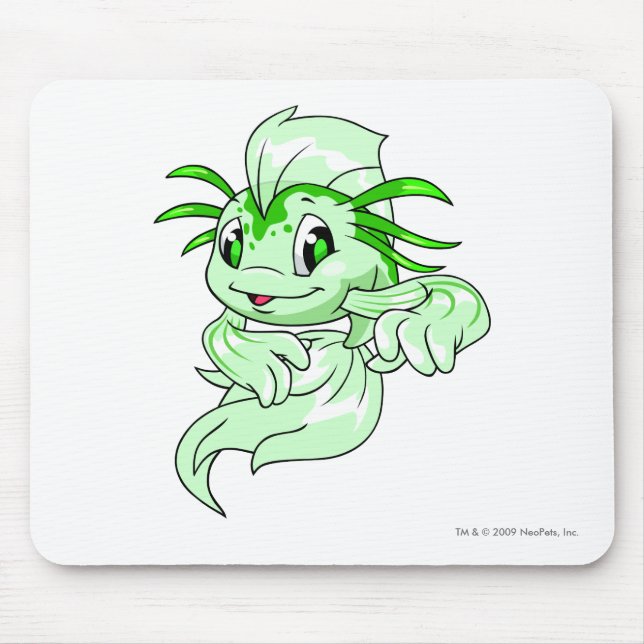 Alfombrilla De Ratón Verde de Koi (Frente)