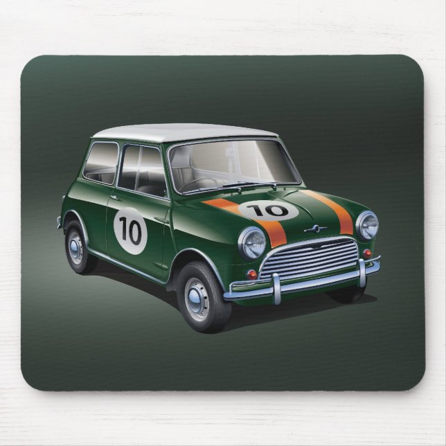 Alfombrilla De Ratón Verde de MiniCooper S1 (Frente)