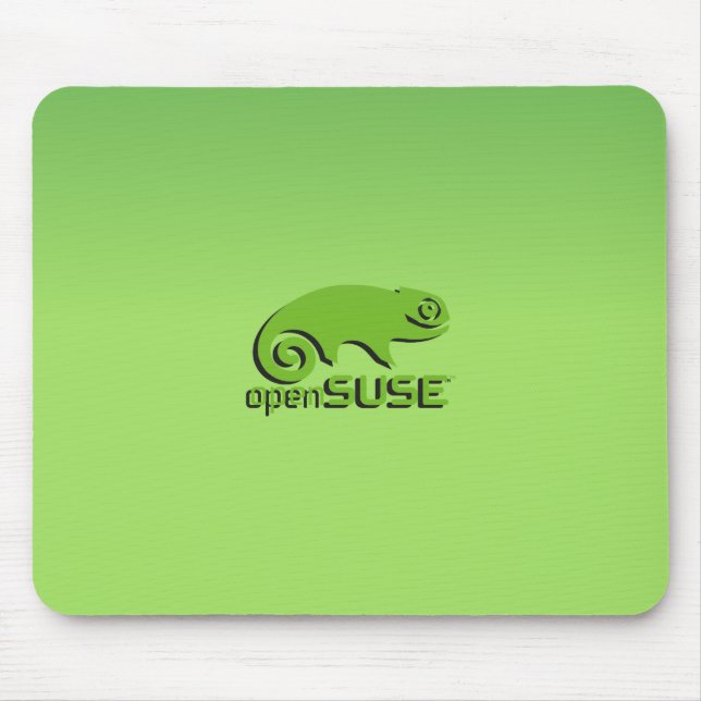 Alfombrilla De Ratón Verde de OpenSuse Linux (Frente)