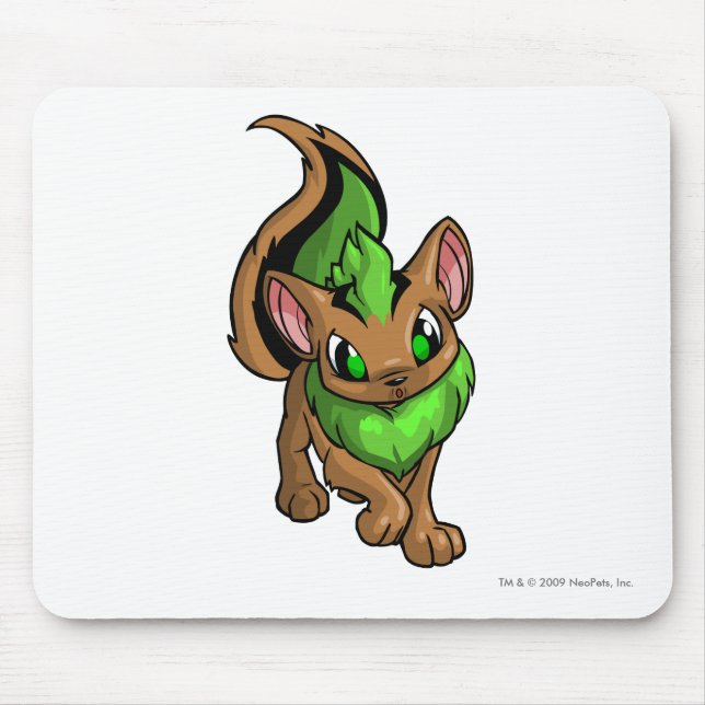 Alfombrilla De Ratón Verde de Xweetok (Frente)
