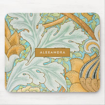 Verde floral monograma verde amarillo botánico