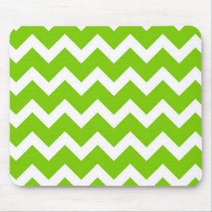Alfombrilla De Ratón Verde lima Chevron