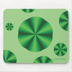 Alfombrilla De Ratón Verde Mousepad de la ilusión óptica