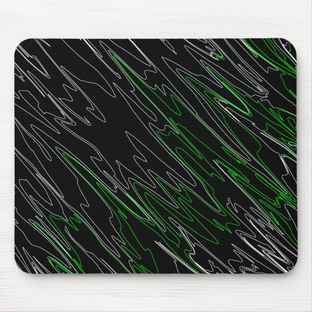 Alfombrilla De Ratón Verde negro mareado (Frente)