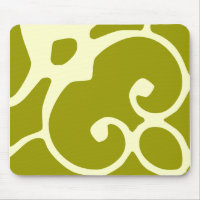 verde y mousepad del diseño de la marfil