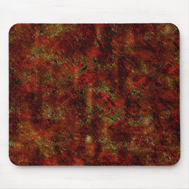 Alfombrilla De Ratón Vermelho foresfolado sobre o cinza áspero (Frente)