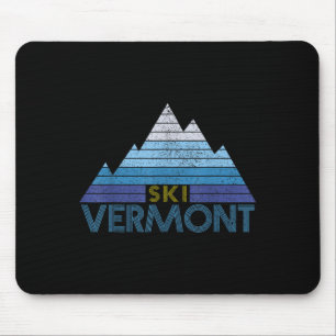 Alfombrilla De Ratón Vermont Ski Souvenir Vintage Mountain Sports Winte