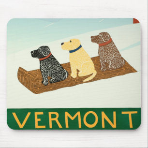 Alfombrilla De Ratón Vermont Sled Dogs Mousepad - Stephen Huneck