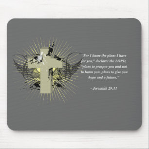 Alfombrilla De Ratón Verso de la biblia del 29:11 de JEREMIAH