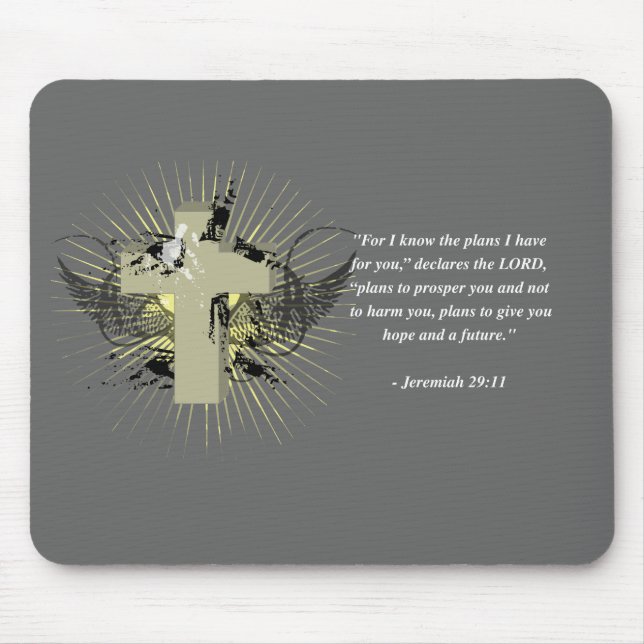 Alfombrilla De Ratón Verso de la biblia del 29:11 de JEREMIAH (Frente)