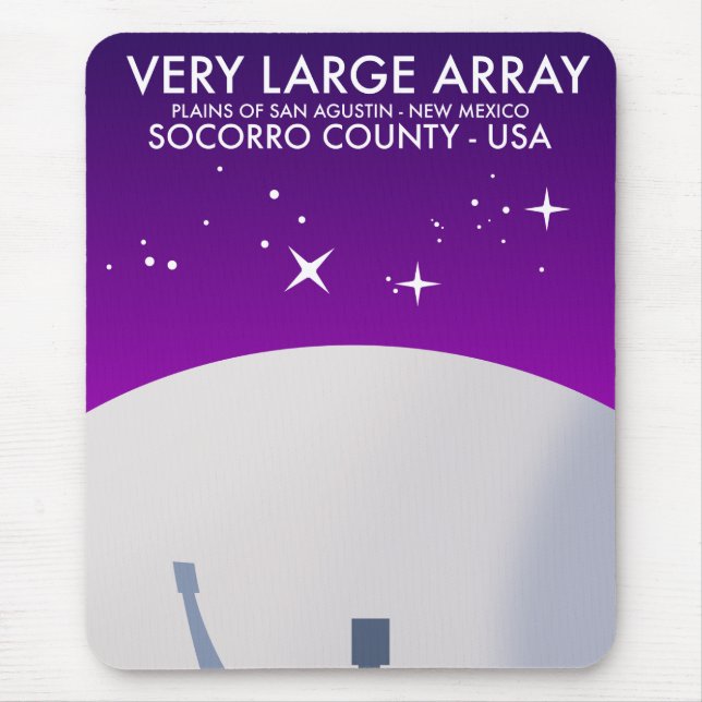 Alfombrilla De Ratón Very Large Array space observatory space art. (Frente)