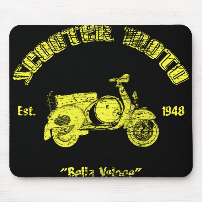 Alfombrilla De Ratón Vespa clásica Mousepad (Frente)