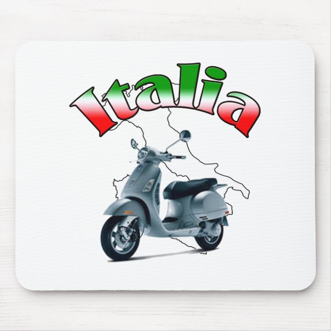 Alfombrilla De Ratón Vespa italiana (Frente)