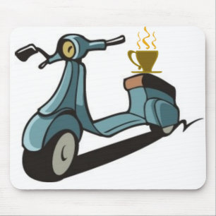 ALFOMBRILLA DE RATÓN VESPA Y CAFÉ MOUSPAD