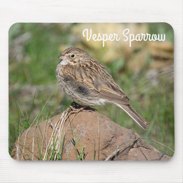 Alfombrilla De Ratón Vesper Sparrow (Frente)
