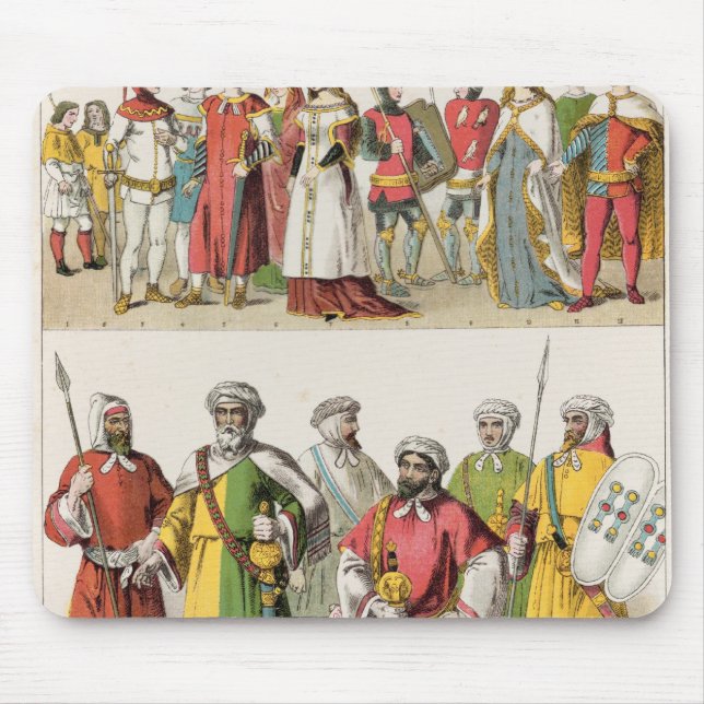 Alfombrilla De Ratón Vestido del español y del Moorish (Frente)