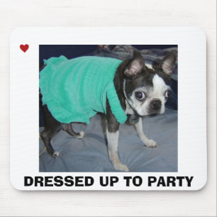 ALFOMBRILLA DE RATÓN VESTIDO PARA ARRIBA PARA IR DE FIESTA