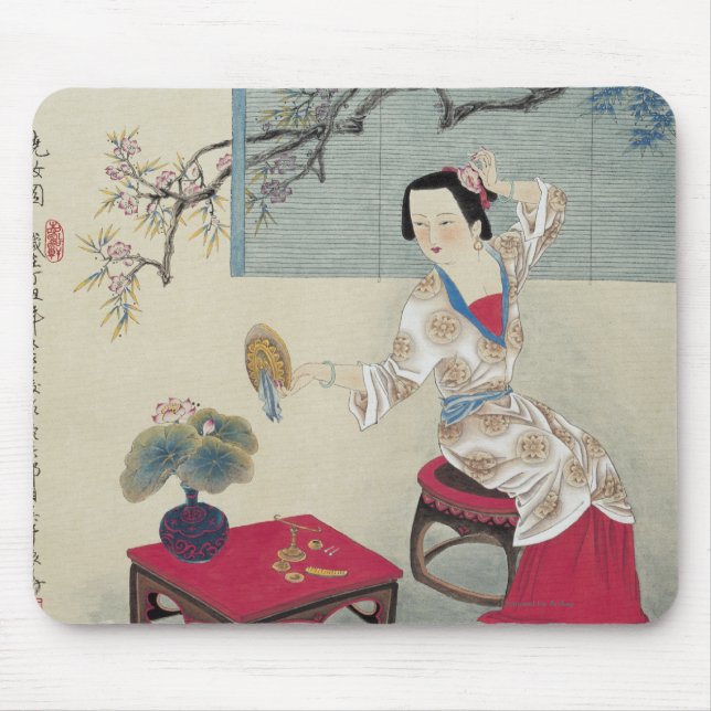 Alfombrilla De Ratón Vestido para arriba por la mañana (Frente)