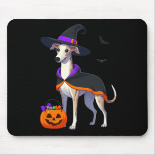 Alfombrilla De Ratón Vestimenta De Brujas De Halloween Para Perro De Am