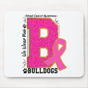 Alfombrilla De Ratón Vestir Bulldoges rosados Bulldog de sensibilizació