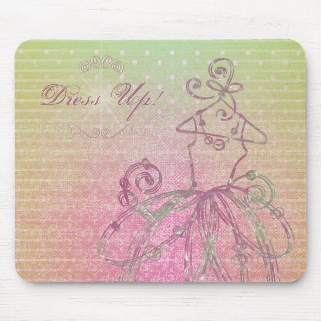 Alfombrilla De Ratón Vestir hacia arriba Mousepad (Frente)