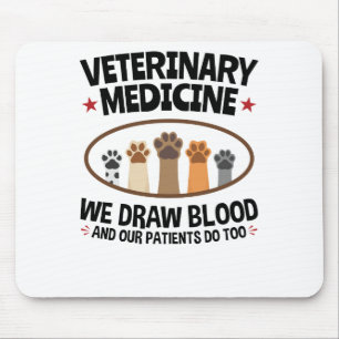 Alfombrilla De Ratón Vet Tech Veterinaria Cita Sangre