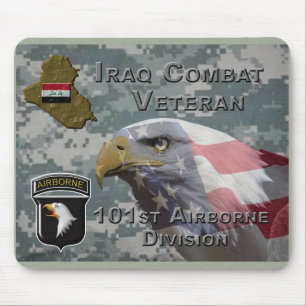 Alfombrilla De Ratón Veterano de combate de la 101ª División Aerotransp