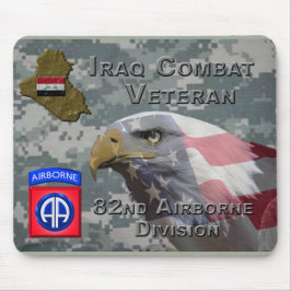 Alfombrilla De Ratón Veterano de combate de la 82ª División Aerotranspo