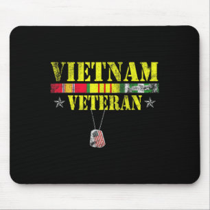 Alfombrilla De Ratón Veterano de guerra de Vietnam: Patriótico conmemor