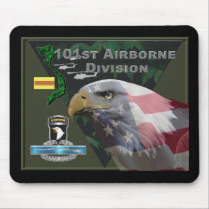 Alfombrilla De Ratón Veterano de la División Aerotransportada 101 en Vi