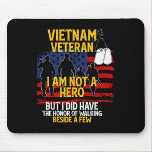 Alfombrilla De Ratón Veterano de Vietnam, no soy héroe, veterano