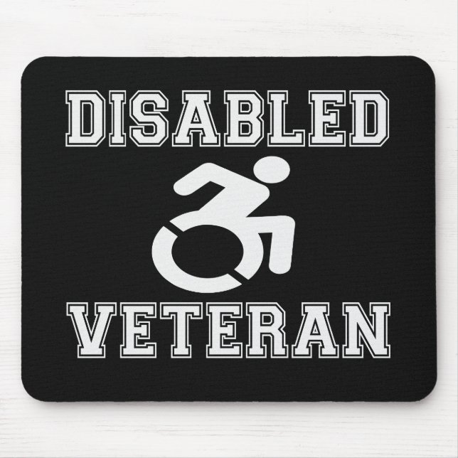 Alfombrilla De Ratón Veterano discapacitado (Frente)