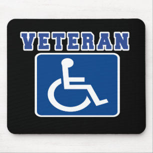 Alfombrilla De Ratón Veterano discapacitado