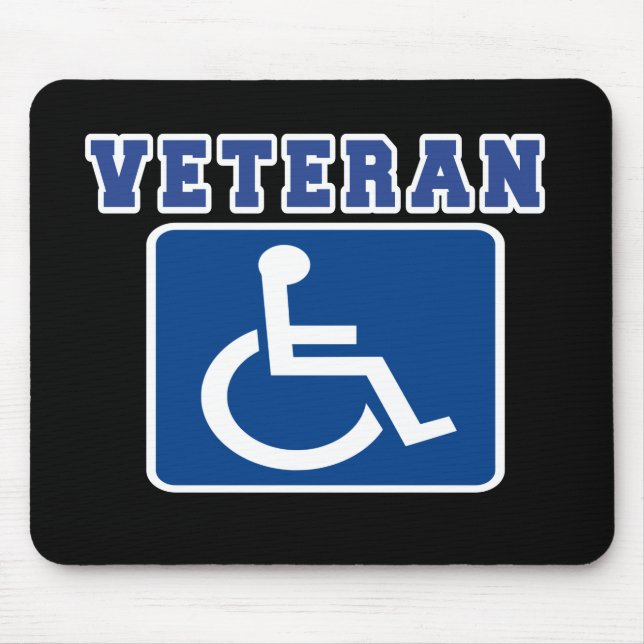 Alfombrilla De Ratón Veterano discapacitado (Frente)