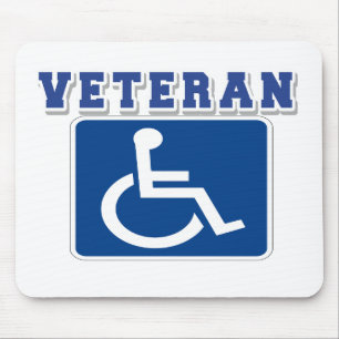 Alfombrilla De Ratón Veterano discapacitado