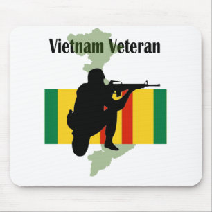 Alfombrilla De Ratón Veterano Mousepad de Vietnam