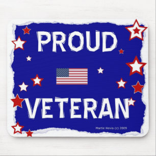 Alfombrilla De Ratón Veterano orgulloso - En honor - Mousepad