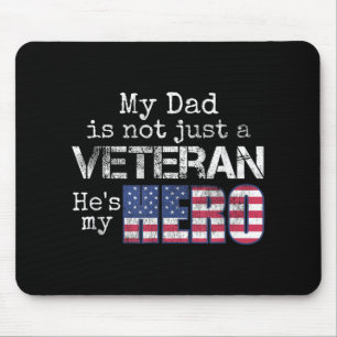 Alfombrilla De Ratón Veteranos de familia militar apoyan a mi papá
