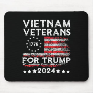 Alfombrilla De Ratón Veteranos de Vietnam por Trump 2025 Bandera Americ
