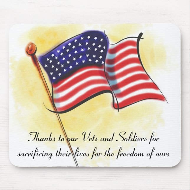 Alfombrilla De Ratón Veteranos Mousepad (Frente)