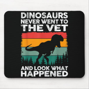 Alfombrilla De Ratón Veterinario Dinosaurio Divertido Vida de Veterinar