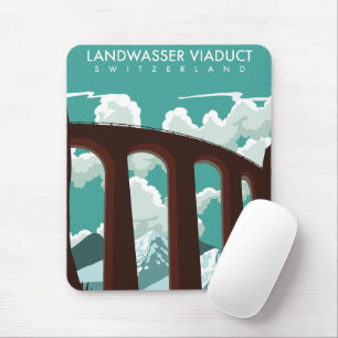 Alfombrilla De Ratón Viaducto de Landwasser Suiza Camiseta