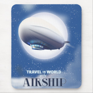 Alfombrilla De Ratón Viaja por el Mundo en Dirigible