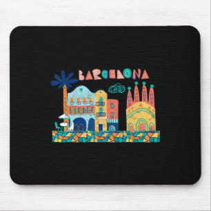 Alfombrilla De Ratón Viajar Barcelona España Europa Vacaciones familiar