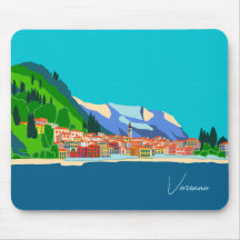 Viaje al Ilustracion de Varenna Lake Como Italia