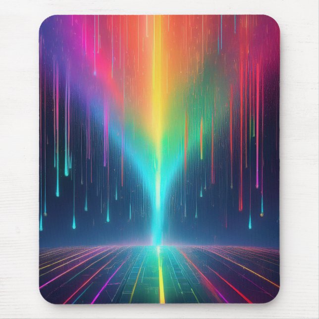Alfombrilla De Ratón Viaje con gota de arcoiris (Frente)