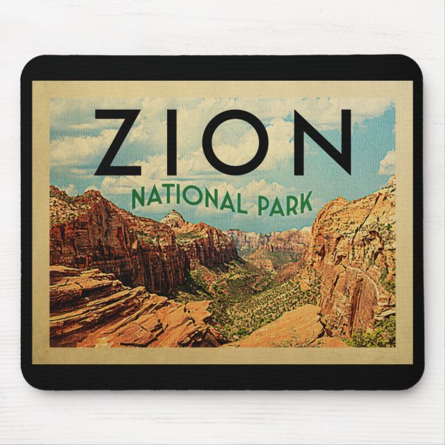 Alfombrilla De Ratón Viaje de cosecha del Parque Nacional Zion (Frente)
